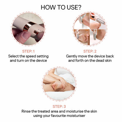 Electronic Cordless Pedicure Callus Dead Skin Remover Polishing Tool