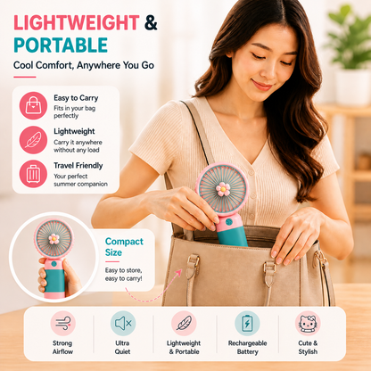 Aura Mini Fan – Portable Cooling