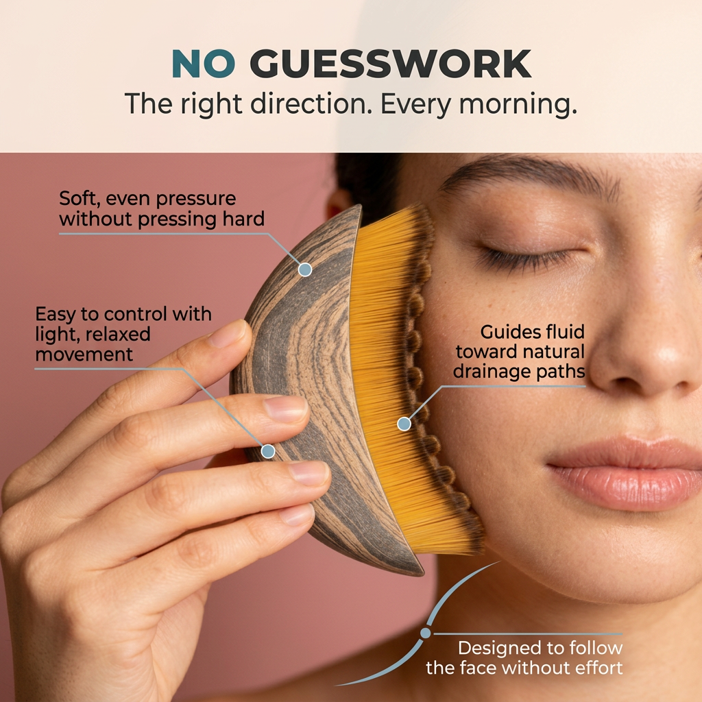 Lymphatic Gua Sha Face Brush
