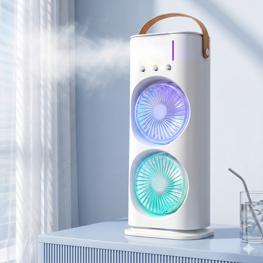 DualCool™ LED Desk Fan
