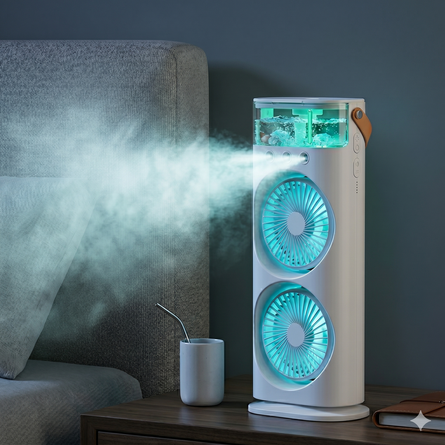 DualCool™ LED Desk Fan